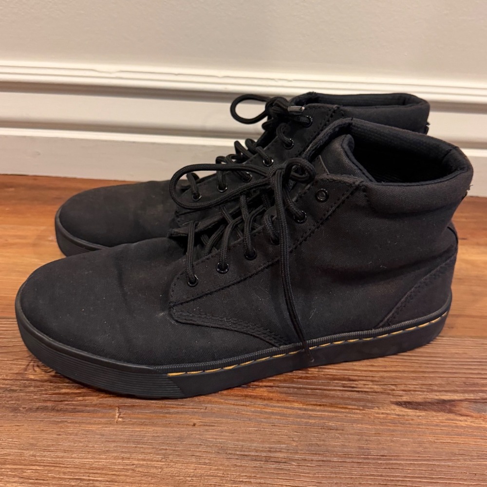 Dr. Martens Cairo Chukka Black Canvas Boots Mens 9 AW004 KV05W
